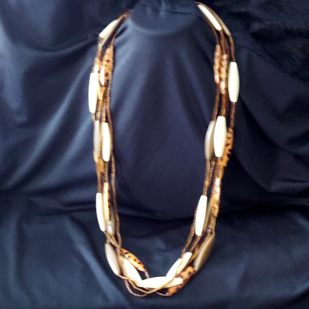 Stunning Five Strand Beaded Necklace